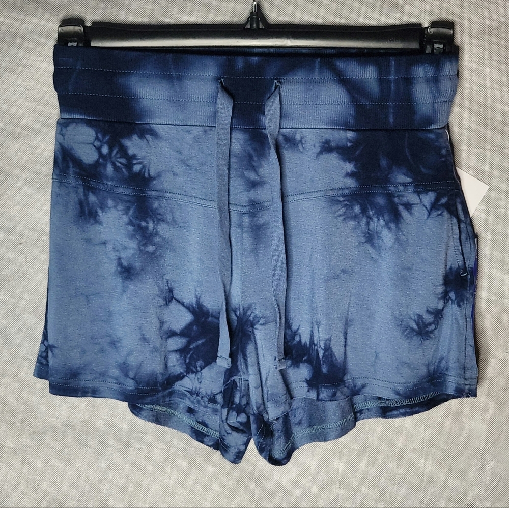 Women's JoyLab Blue Overdye Lightweight Mid-Rise Shorts Workouts Or Casual Wear
